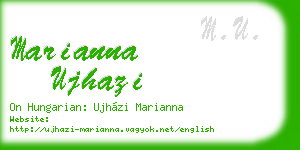 marianna ujhazi business card